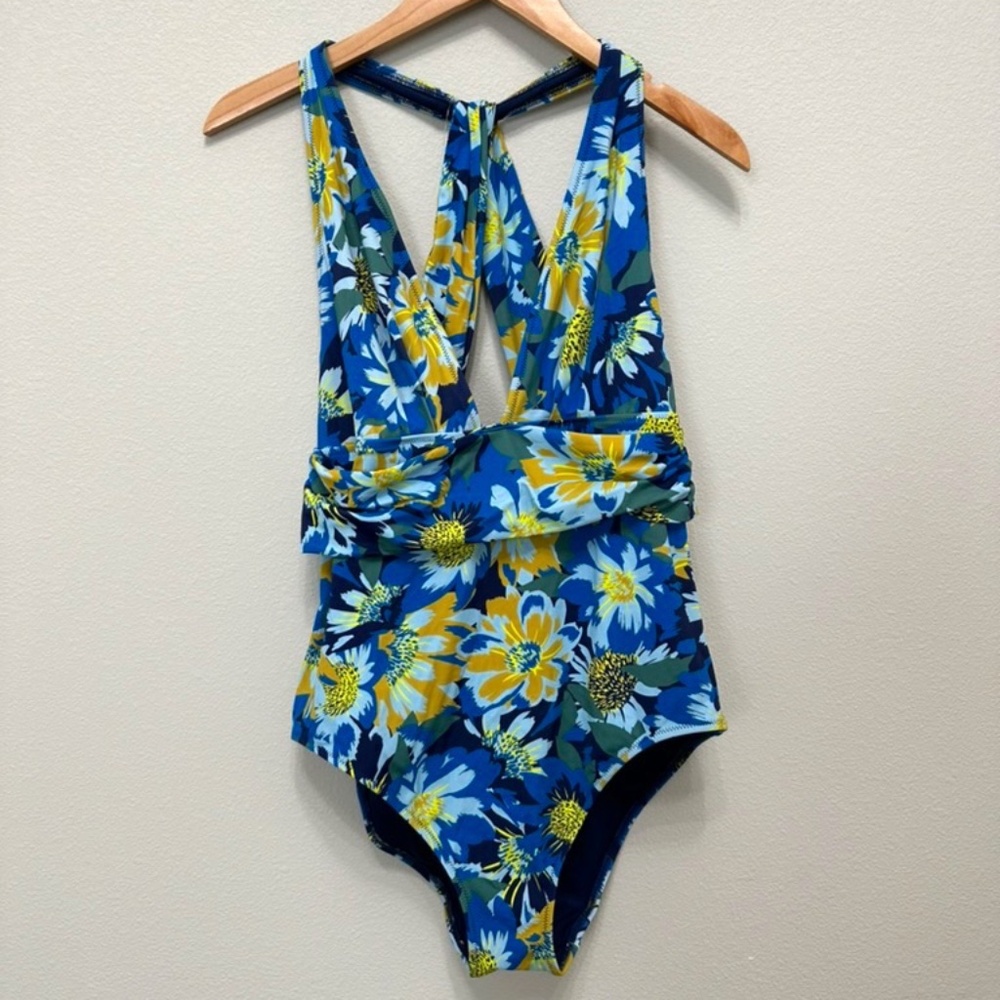 Adore Me Monroe Floral One Piece Halter Swimsuit - Size XL - NWT